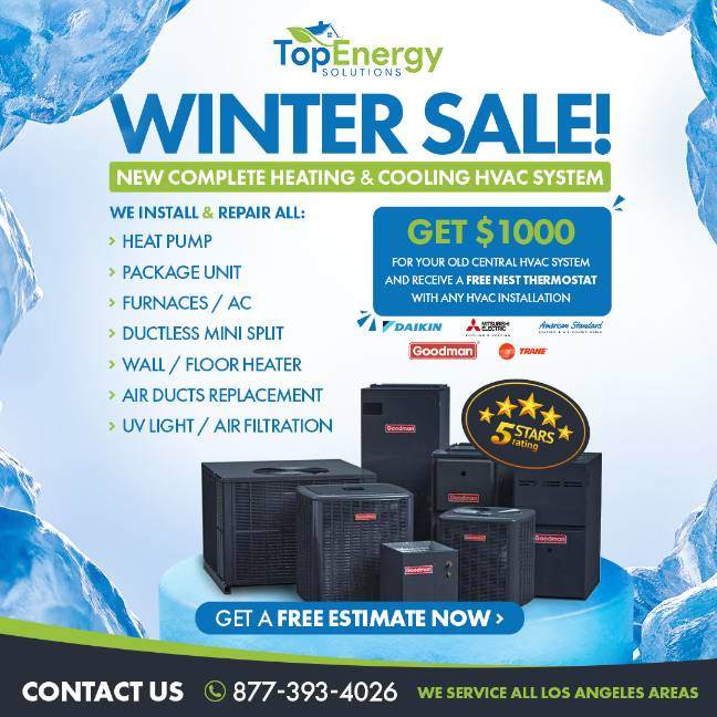 HVAC Services Winter Special deals